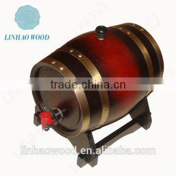 beautiful decoration wooden wine barrel with cap,whole sale wooden wine barrel