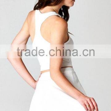 Women Solid Jersey Jumpsuit 2 Piece Outfits Club Dress Bandage Dress Lady Sexy Bodycon Knitted 2pcs Crop Tops and Mini Skirt Set photo-4