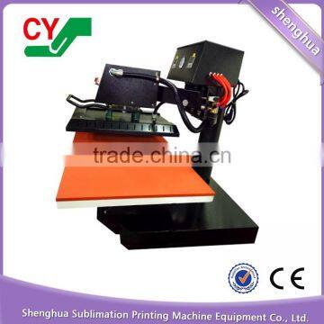 Semi-automatic T-shirt Garments Pneumatic Dual Heating Plate Heat Press photo-2