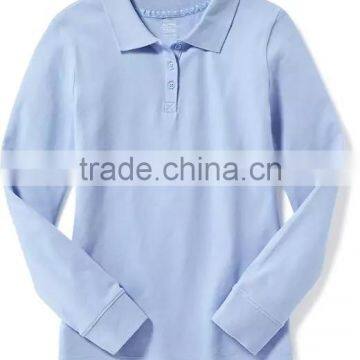 Mulit-color School Pique Uniform Polo Shirts Design With Pictutures Kids Wear HSs5251 photo-5