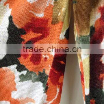 Women's V-neck no Hand Feeling Reactive Printing Cardigan Sweater photo-4