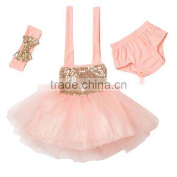 Elegant Children Kids Baby Girls Dress Sequins Tulle Tutu Toddler Tutu Dress Set photo-3