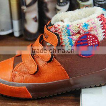 GZYNew design good quality warmly colorful kids leather shoes