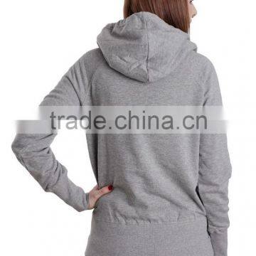 Customize Grey Hoodie Sweatshirt Fabric 80% Cotton 20% Polyester photo-2
