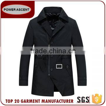 European Coat Type Jacket For Man With Waist Belt