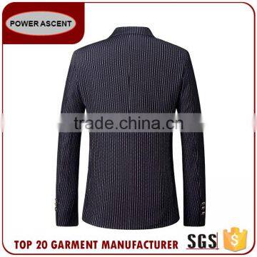 European Men'S Stripe Arrow Lapel Fashion Suit Jacket Blazer For Men photo-2
