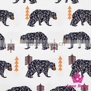 BL331-356 Lovebay Wholesale FAUX SUEDE Printed Tiger Fabric Suit Make Kinds Of Baby Clothing photo-2