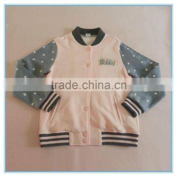 Wholesale Children Girls Baseball Jackets Girls Long Sleeve Clothes Sports Jackets photo-3