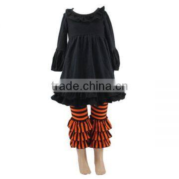 Girls ruffle pants set clothes children boutique outfits fall Halloween ruffle outfits