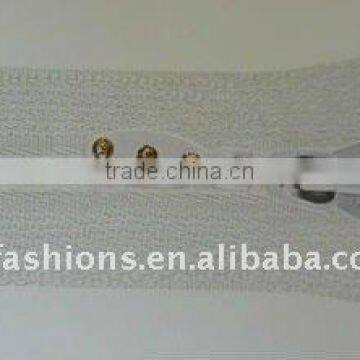 fashion garment accessories quality rhinestone zipper