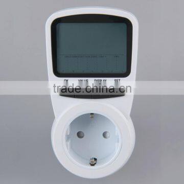 TS-1500 Electronic Energy Meter LCD Energy Monitor Plug-in Electricity Meter for EU Plug Monitor photo-2