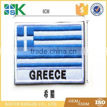 Fashion Wholesale Price Greece National Flag Heat Transfer Patch photo-2