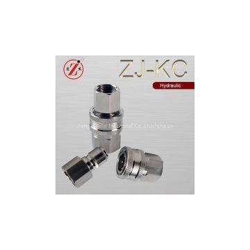ZJ-KC American Type Stainless Steel Straight Through Hydraulic Couplings