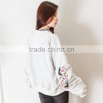 B22676A Korea Fashion Women Baseball Uniform Coat Embroidered Jacket Windbreaker Jacket photo-4