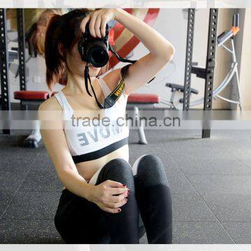 Women's Light Support Cross Back Wirefree Pad Yoga Sports Bra