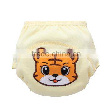 orange tiger style 3 layers waterproof high quality baby cloth diaper