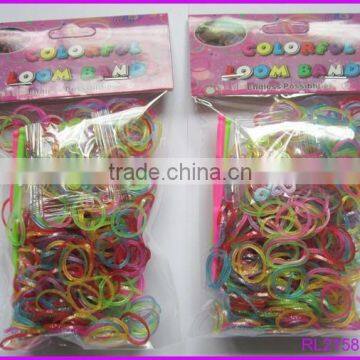 2015 cheap diy elastic 600pcs colorful crazy loom rubber bands