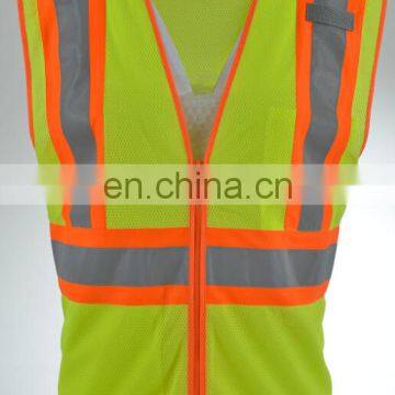 Class 2 Workwear Silver TC Reflectice Tape Mesh Safety Vest