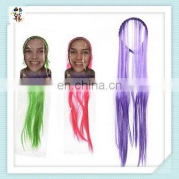 Bright Vibrant Colors Witch Long Synthetic Hair Pieces with Headband HPC-0109