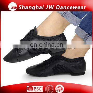 Breathable Mesh Leather Jazz Shoes