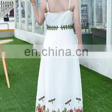 Beautiful White Dresses With Tiger & Flower & Leaf Dress Casual Dress photo-2