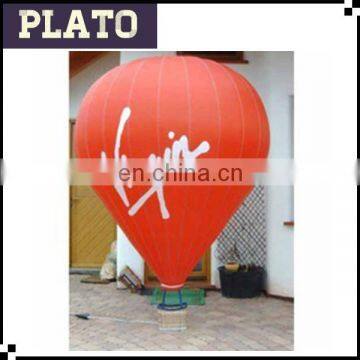 2m orange helium balloon for advertising/large inflatable balloon for promotion