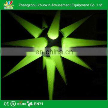 New gaint white decoration led light inflatable star