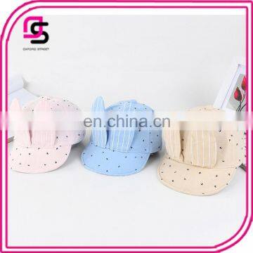 Hot selling cute baby caps baby cotton peaked hats