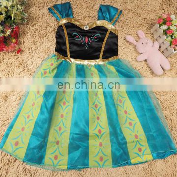 wholesale frozen princess anna elsa coronation dress costume KC-0029