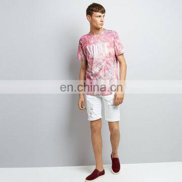 new design fashion summer short sleeve digital printing mens t shirt