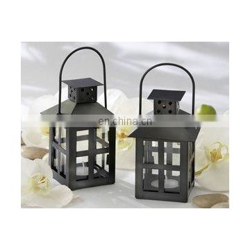 Luminous Black Mini-Lantern Tea Light Holder