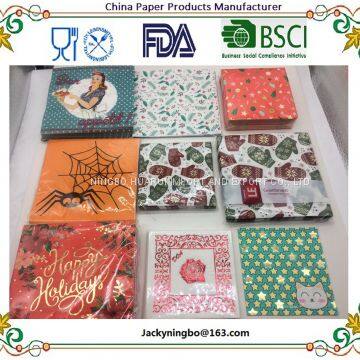 20-Count 3-Ply Paper Luncheon Dinner Napkins For Christmas Birthday Party Joy photo-3