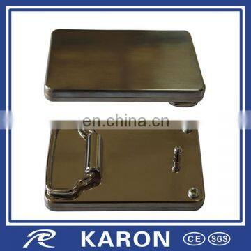 classic brushed box belt buckle in zinc alloy