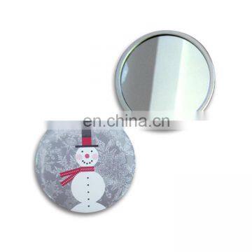 The small metal hand held mirrors wholesale round metal frame pocket mirror