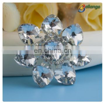 Women evening dress accessories clear rhinestone crystal brooch