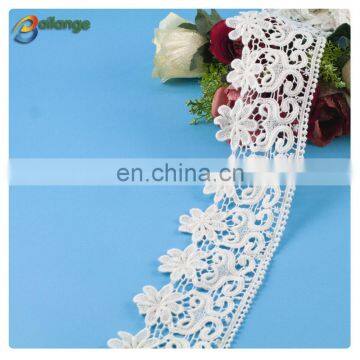 Fashion lace trims fabric for clothes fringe decoration, wholesale flower lace