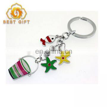 Custom Creative 2D Design Painted Many Colors Strap Keychains photo-4