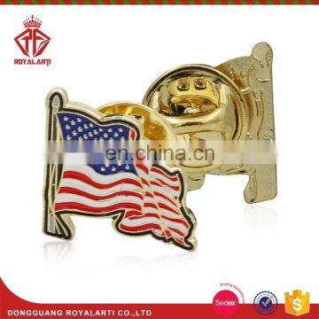 Wholesales Soft Enamel Custom America Flag Pin Badge