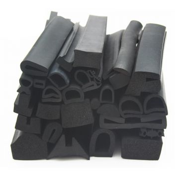 Cellular Rubber Extrusions Closed cell EPDM extruded rubber Pre-set compression gasket for weatherstripping China