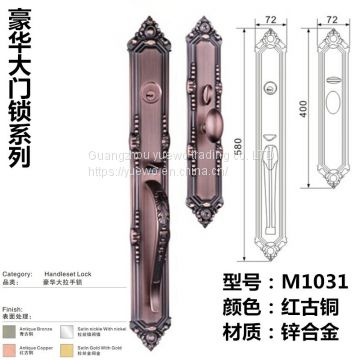 Zinc-alloy european-style handle lock luxury villa door lock american-style anti-theft door lock high-grade mechanical d