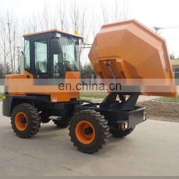 3Ton Construction machine site dumper truck with rotary bucket