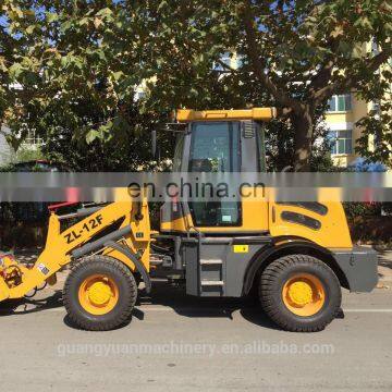 1.2T Hydraulic Mini Front Wheel Loader ZL12F With Snow Tires photo-5