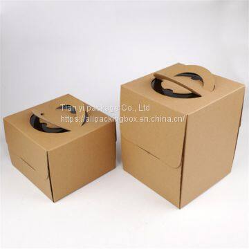 Supply 12 inch cake box custom wedding cake box cardboard packaging box with handle