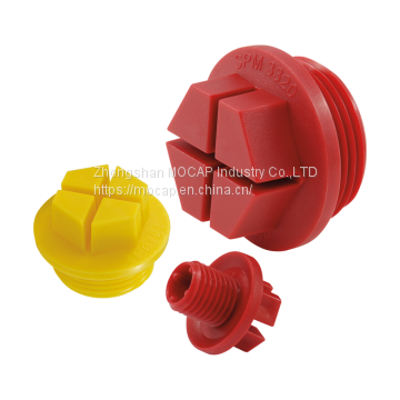 Hydraulic Gas Pneumatic Cylinder Plastic Sealing Threaded Plugs With O Ring for NPT BSP UNF Metric JIC Threads photo-2