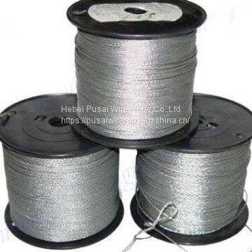 Galvanized steel wire rope structure 1x7, 1x12, 1x19, 7x7