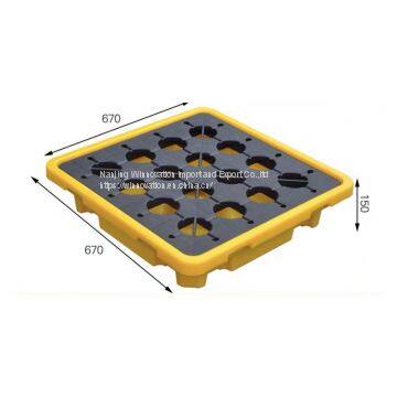 Anti-leakage HDPE Plastic Pallet for Oil and Chemicals Containment photo-3