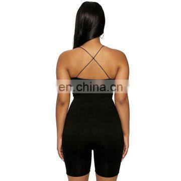 Sexy Fashion Club Trending Sleeveless Off Back Cross Strap Custom Bodysuits photo-3