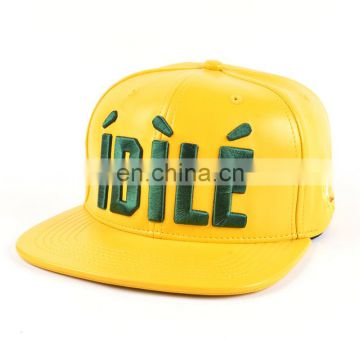 Unisex Hand-Made Wholesale Leather Hat,Sample Free 3D Logo Snapback Caps,Custom Leather Caps