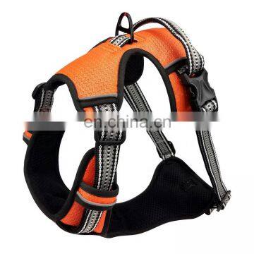 Adjustable Soft Padded Pet Vest with Easy Control Handle for Small to Large Dogs