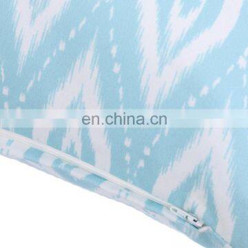 Turquoise Printed Decorative Cotton Canvas Pillow Sofa Throw With Cute Pom photo-4